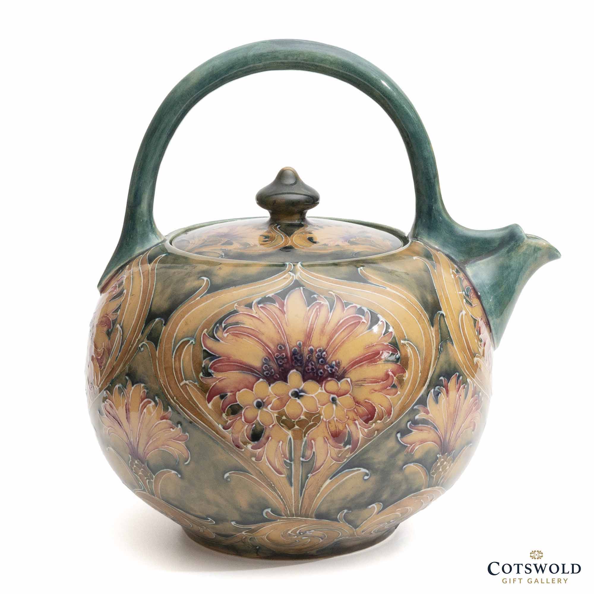 Cornflower Teapot Vintage William Moorcroft Cotswold Gift Gallery