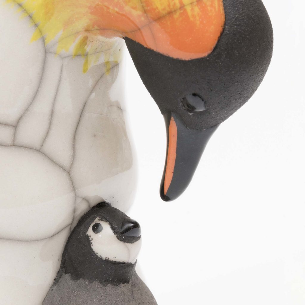 Chloe Harford Raku Penguin Mother And Baby 4 1024x1024