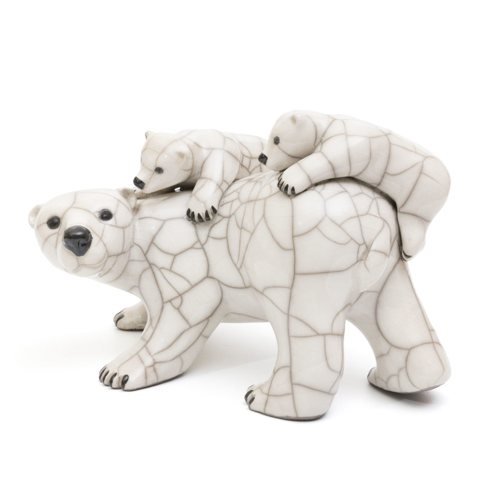 Chloe Harford Raku Polar Bear Family 1 1024x1024
