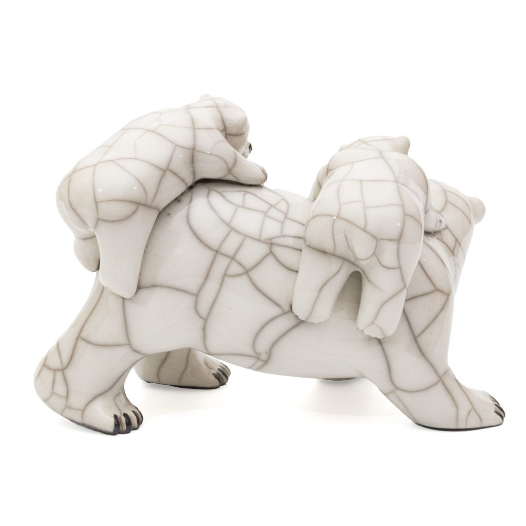 Chloe Harford Raku Polar Bear Family 2 1024x1024