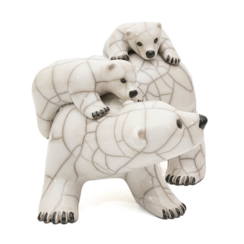 Chloe Harford Raku Polar Bear Family 3 1024x1024