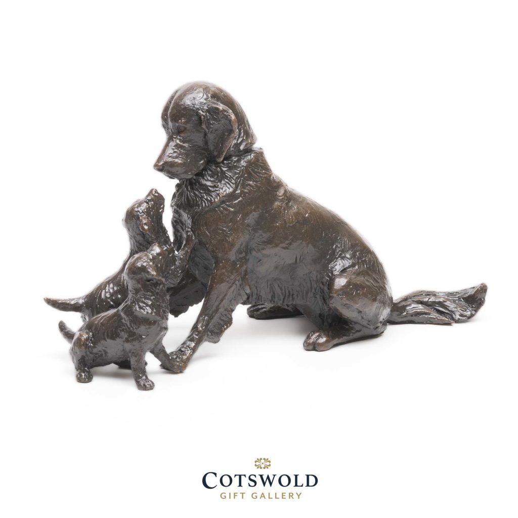 Michael Simpson Bronze Retriever With Puppies 1 1024x1024