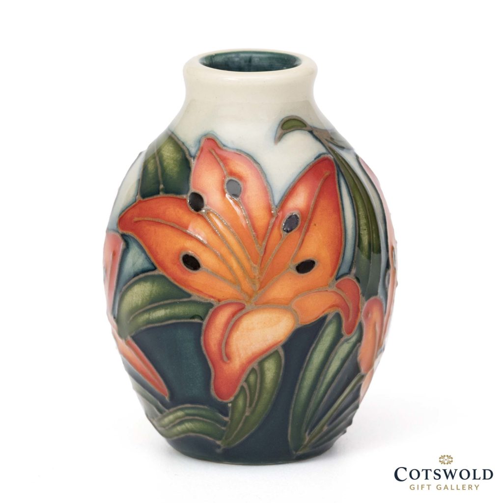 Moorcroft Pottery Miniature Tiger Daylily Vase 1024x1024