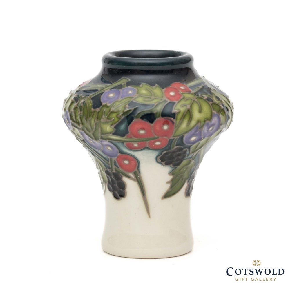 Moorcroft Pottery Hedgerow Medley Miniature Vase 1 1024x1024