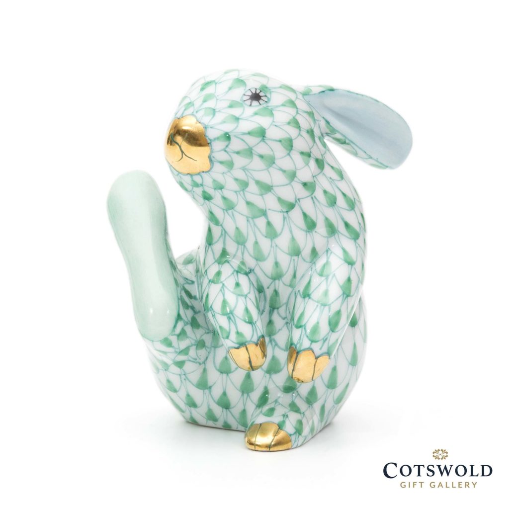 Herend Porcelain Thumper Rabbit Green 2 1024x1024