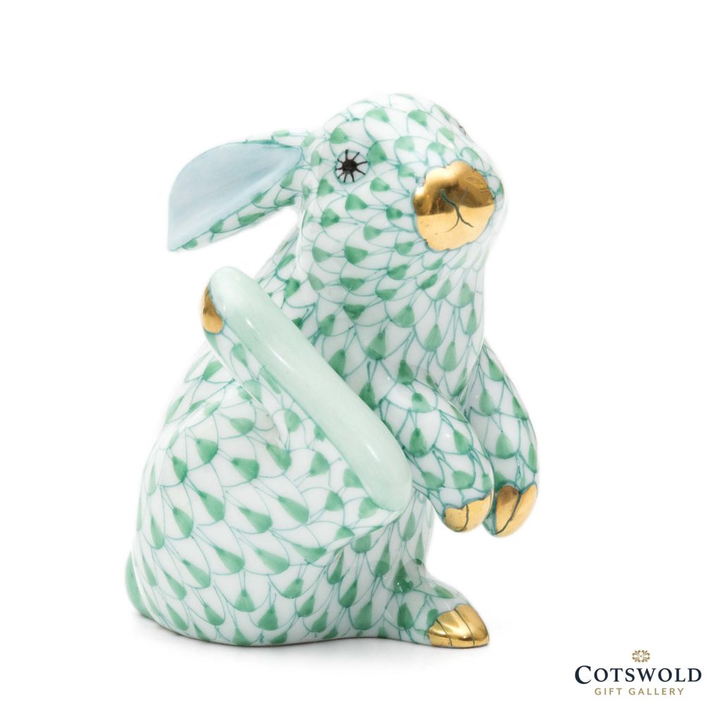 Herend Porcelain Thumper Rabbit Green 3 1024x1024
