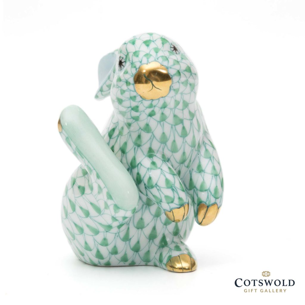 Herend Porcelain Thumper Rabbit Green 5 1024x1024
