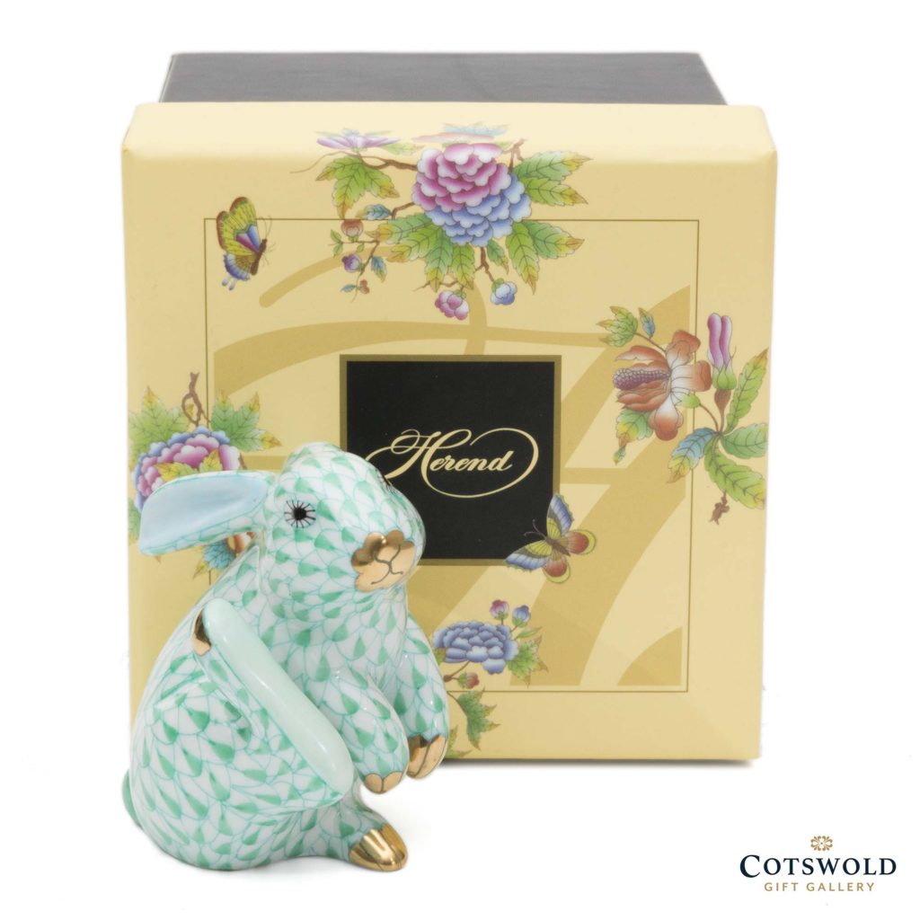Herend Porcelain Thumping Rabbit Green 4 1024x1024