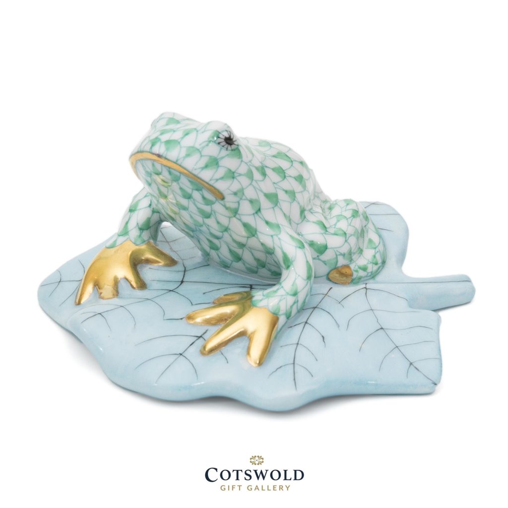 Herend Porcelain Tree Frog Miniature Green 1 1024x1024