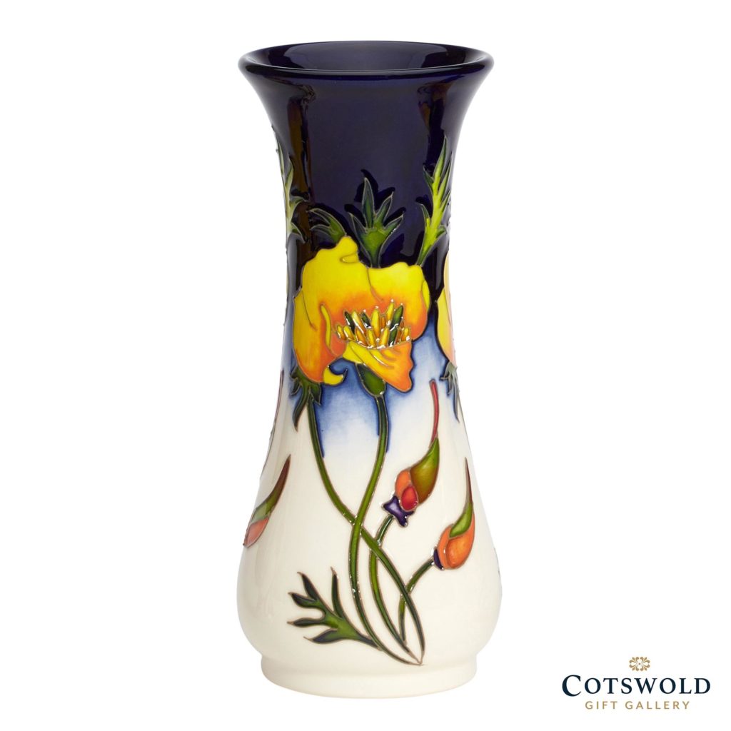 ©2021 Cotswold Gift Gallery Moorcroft Pottery California Poppy Vase 364 8 1024x1024