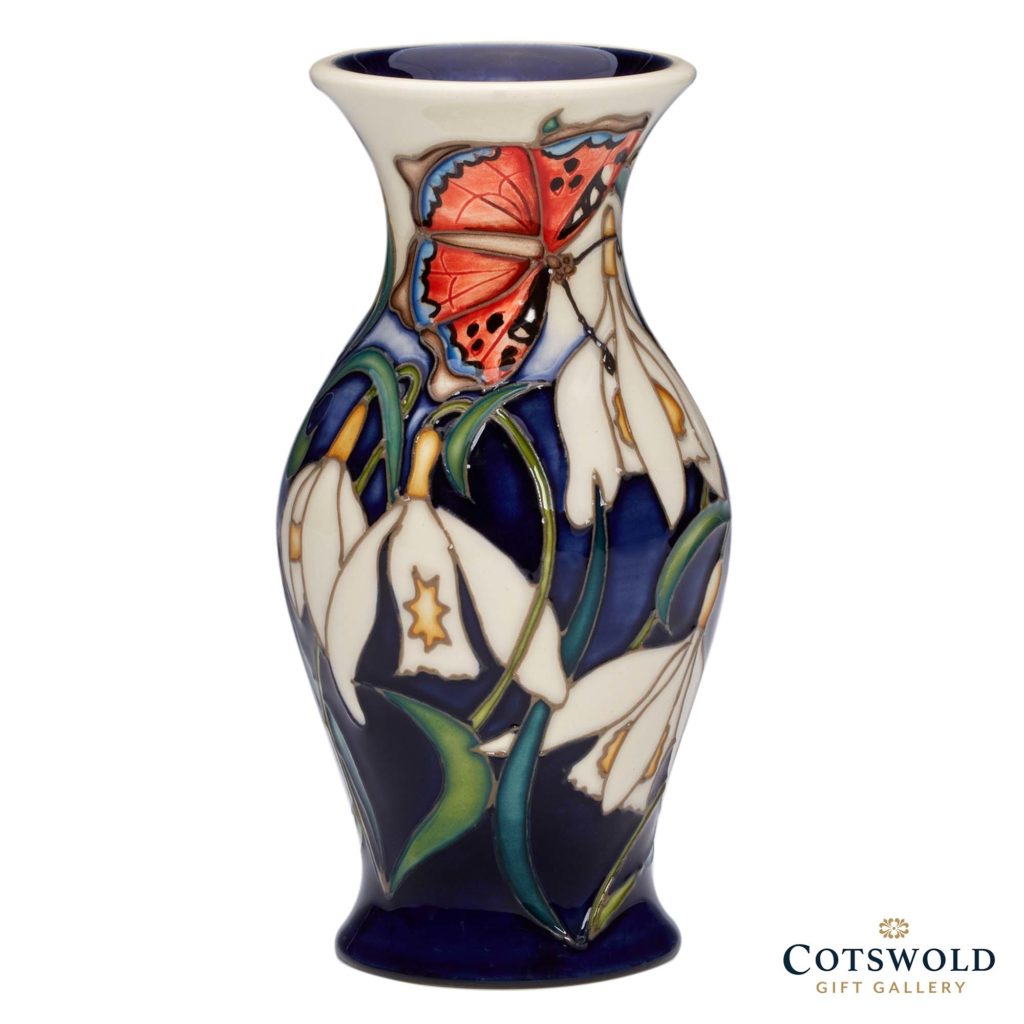 ©2021 Cotswold Gift Gallery Moorcroft Pottery Snowdrops Sensation Rubys Gold 2 1024x1024