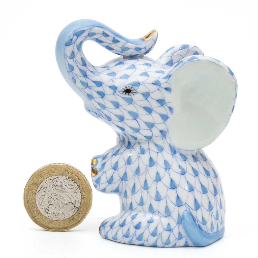 Herend Porcelain Baby Elephant Blue 3 1024x1024