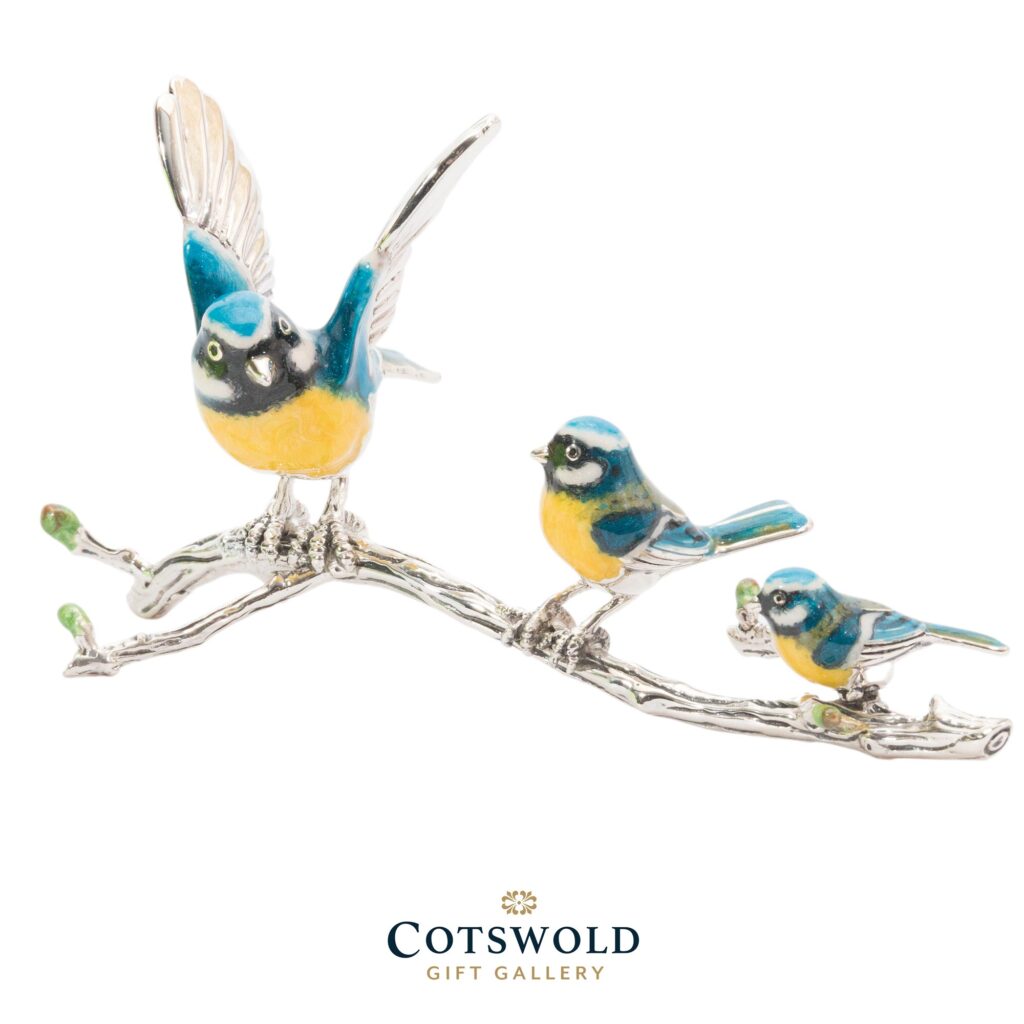 Saturno Silver Blue Tits On A Branch 3 1024x1024