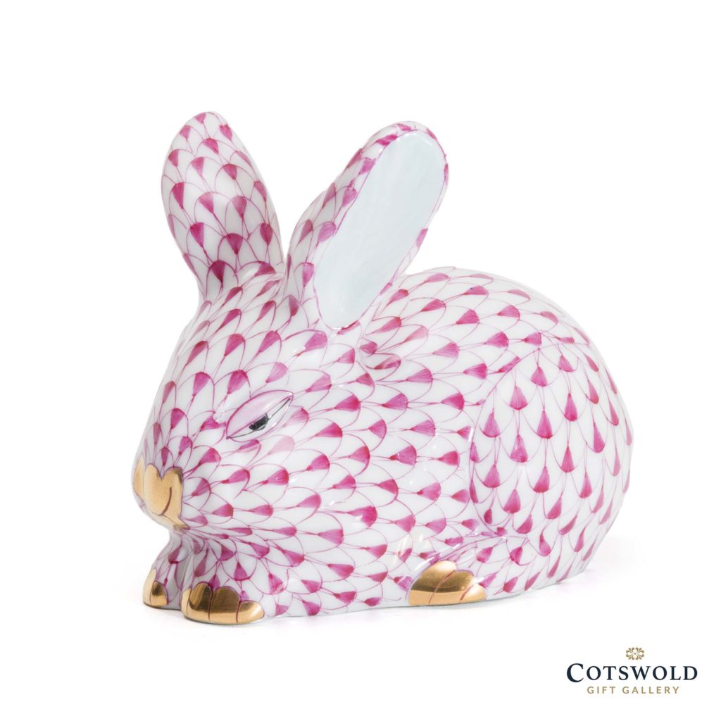 Herend Porcelain Rabbit Pink 15570 2 1024x1024