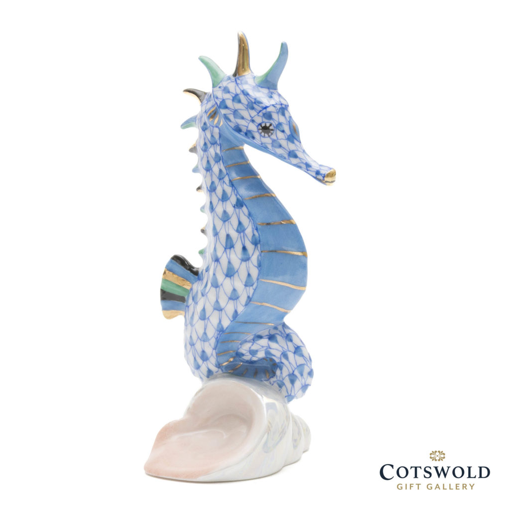 Herend Porcelain Seahorse Blue 1 1024x1024