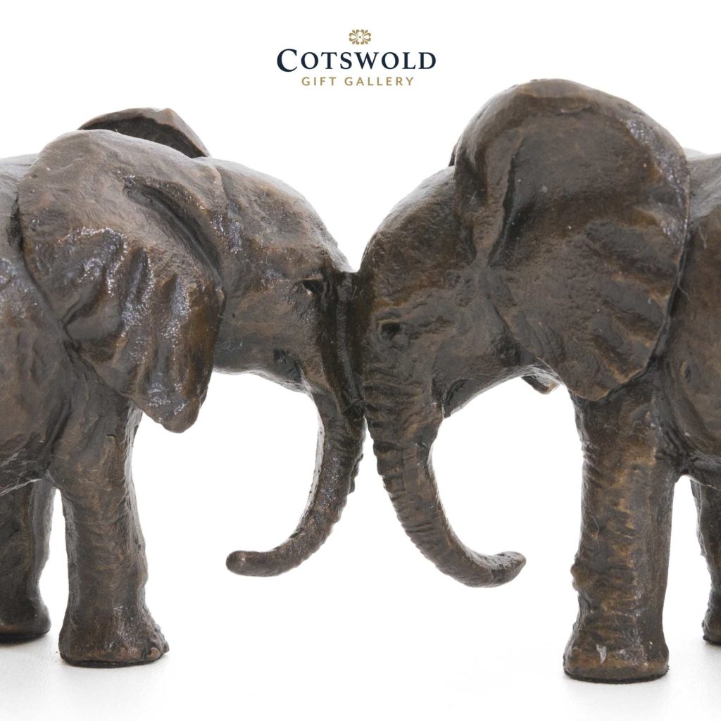 Michael Simpson Solid Bronze Elephants Best Friends 2 1024x1024