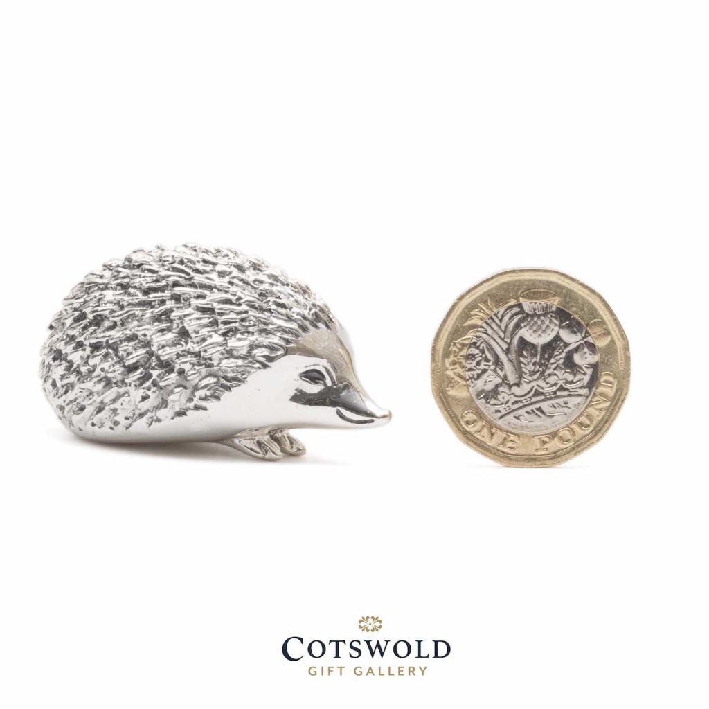 ©2025 Cotswold Gift Gallery Saturno Silver Animals Hedgehog 1 1024x1024