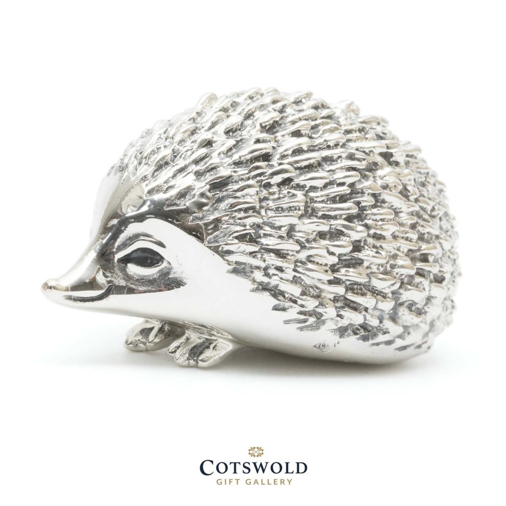 ©2025 Cotswold Gift Gallery Saturno Silver Animals Hedgehog 3 1024x1024