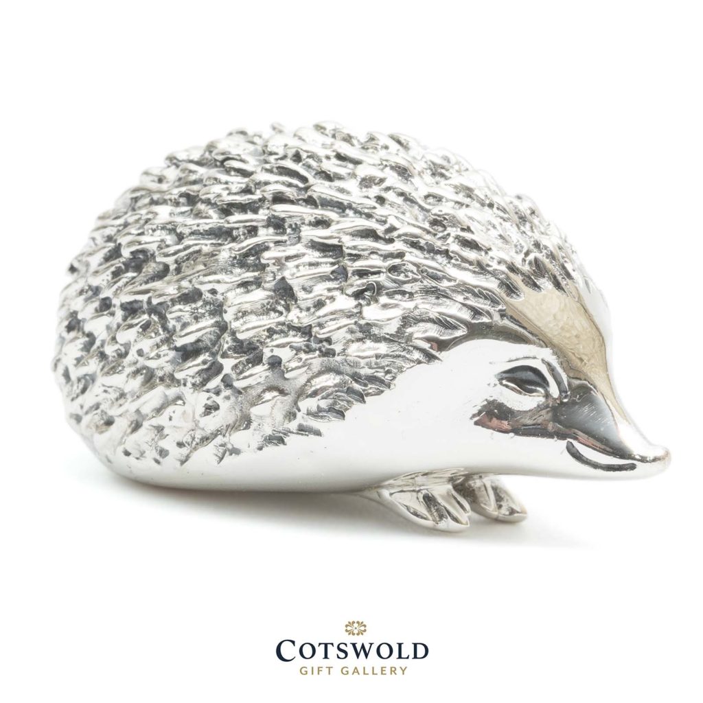 ©2025 Cotswold Gift Gallery Saturno Silver Animals Hedgehog 4 1024x1024