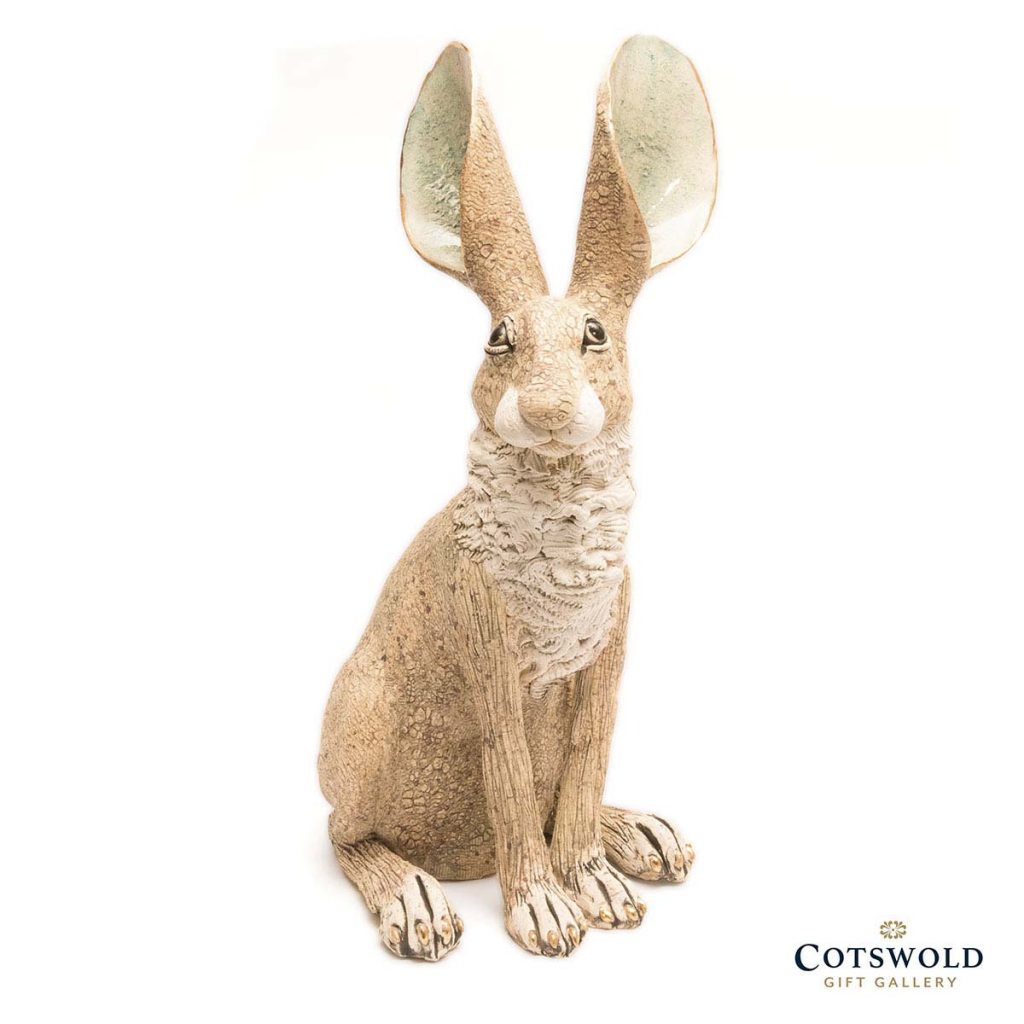 Sitting Hare (large) Gin Durham Ceramics Cotswold Gift Gallery
