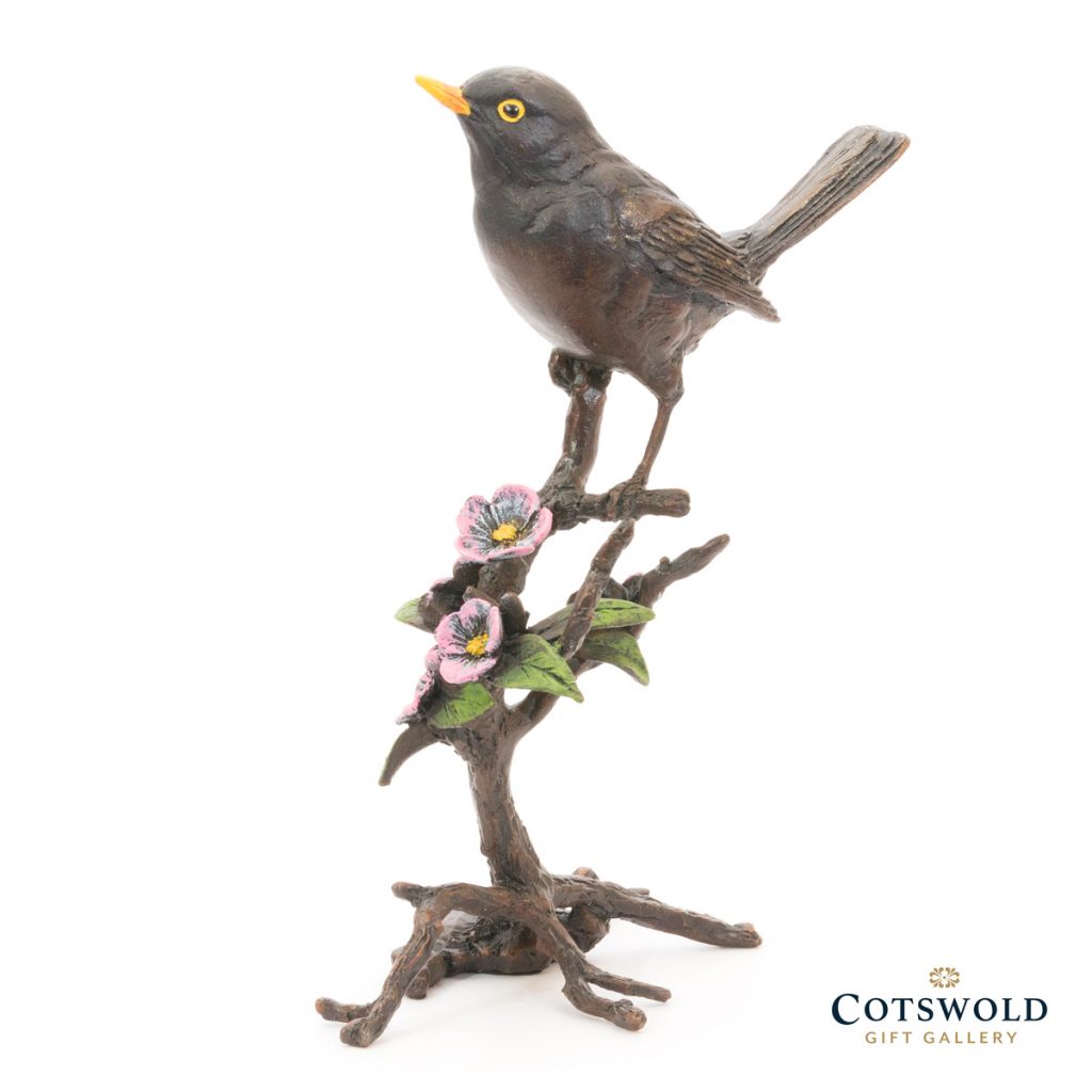 Michael Simpson Painted Bronze Blackbird 1 1024x1024