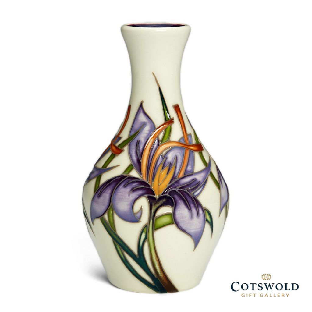 Moorcroft Pottery A Second Calling Saffron Gold Vase 372 5 02 1024x1024