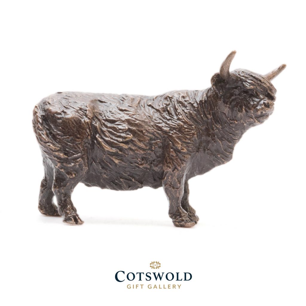 Michael Simpson Bronze Miniature Highland Cow 01 1024x1024