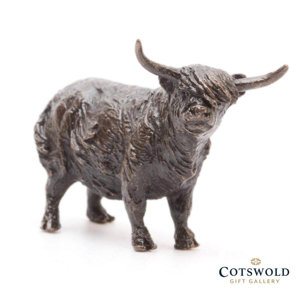 Michael Simpson Bronze Miniature Highland Cow 03 1024x1024