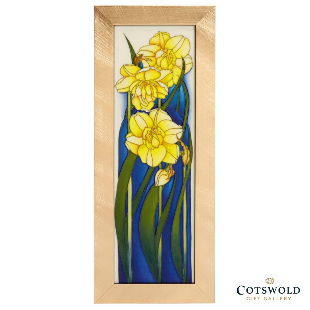 Moorcroft Pottery Cheerfulness Daffodil Plaque 1 1024x1024