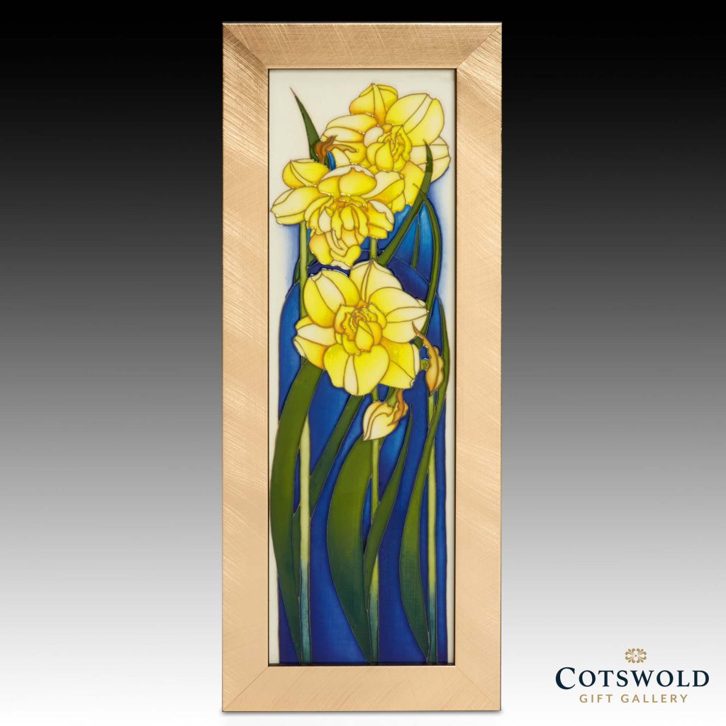 Moorcroft Pottery Cheerfulness Daffodil Plaque 2 1024x1024