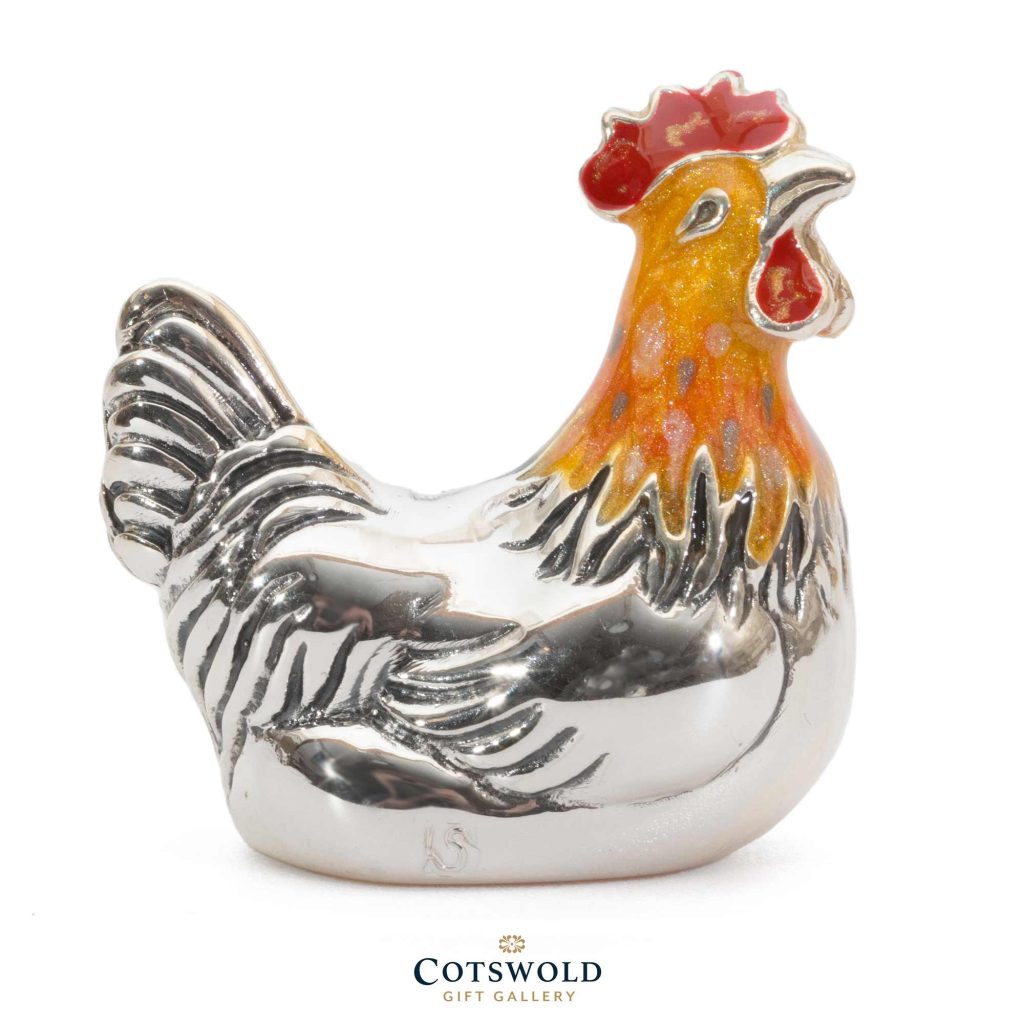 ©2025 Cotswold Gift Gallery Saturno Silver Chicken Small 02 1024x1024