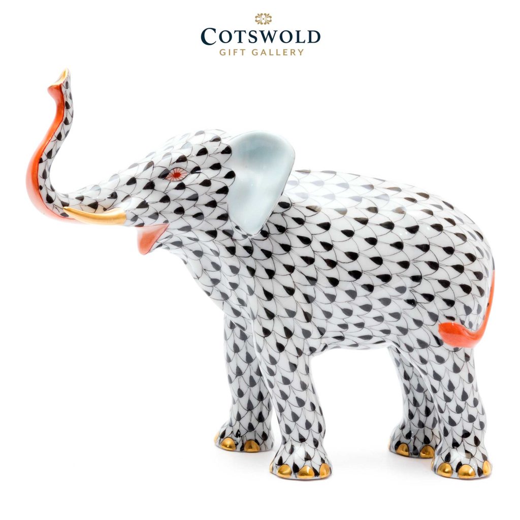 Herend Porcelain Elephant Luck 15920 1 1024x1024