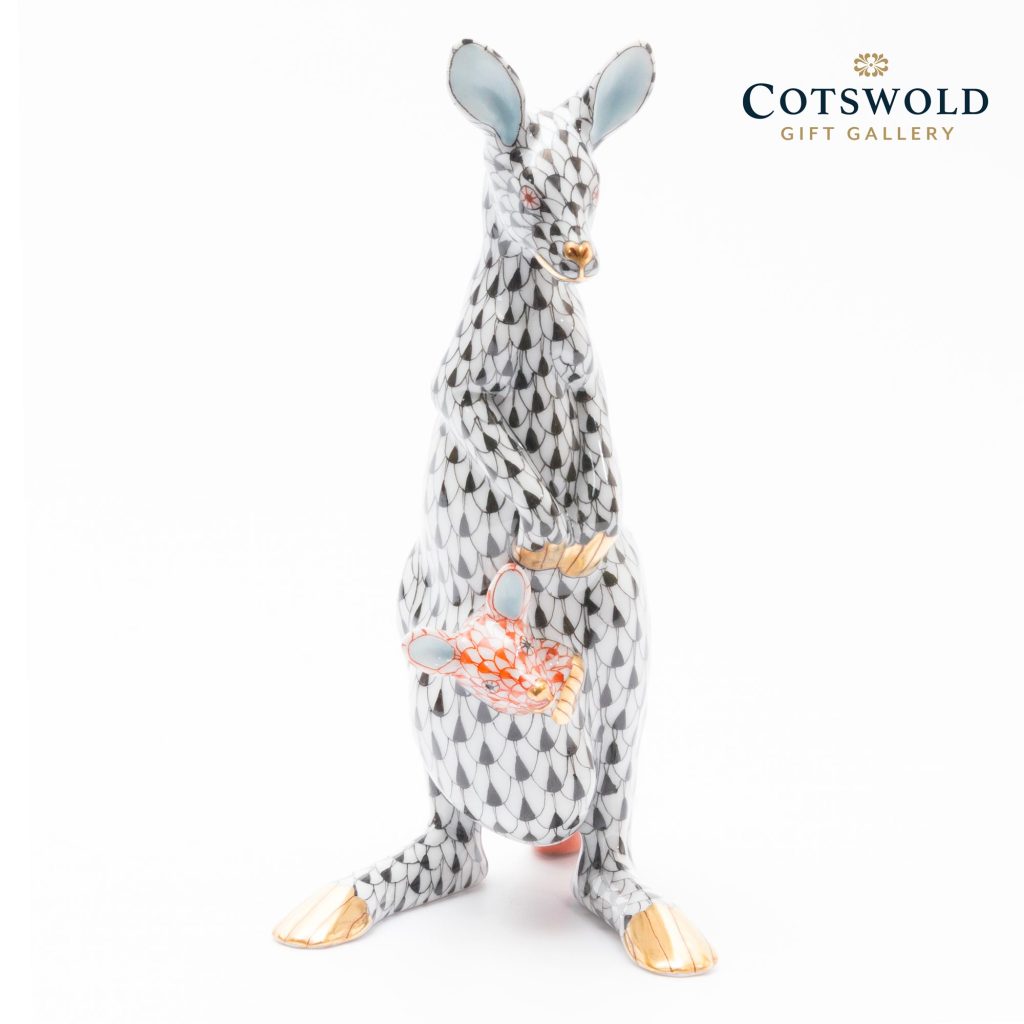 Herend Porcelain Kangaroo With Baby 3 1024x1024