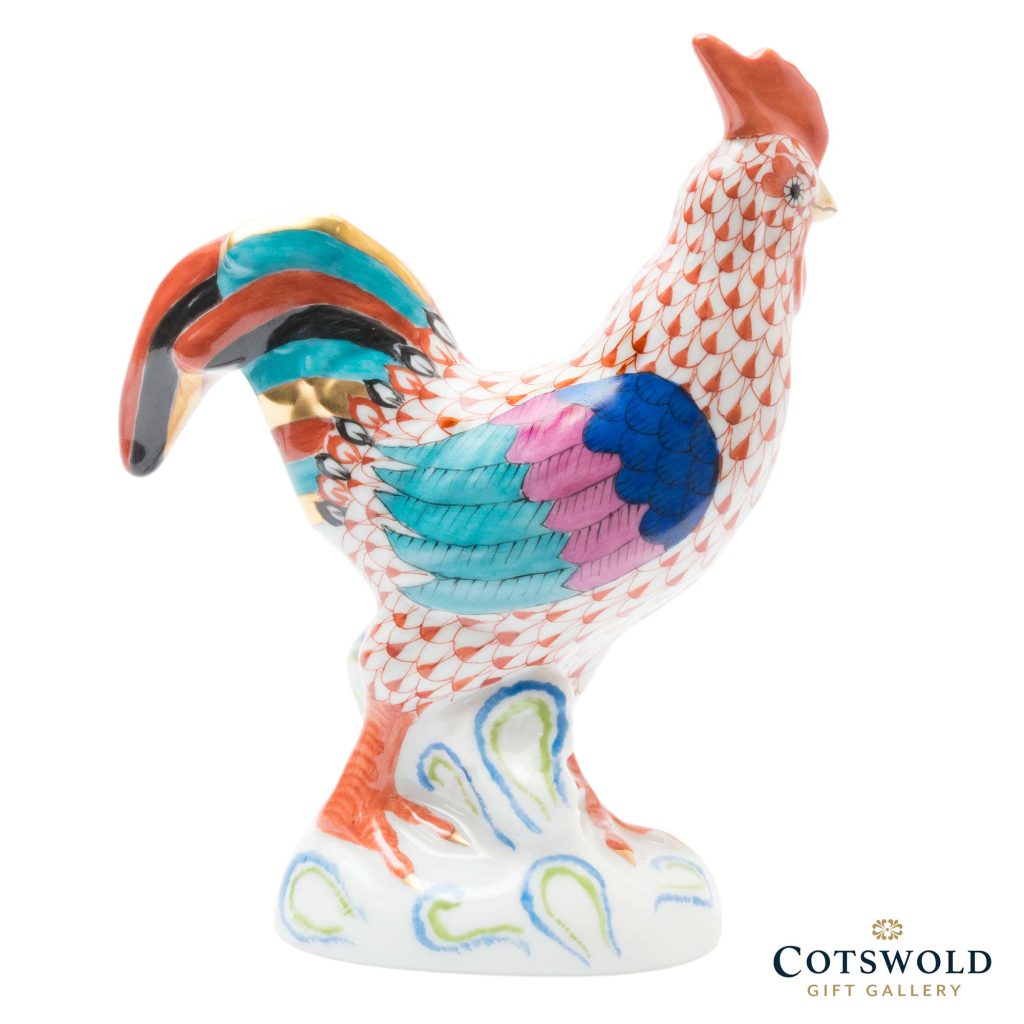 Herend Porcelain Rooster Looking Left 3 1024x1024