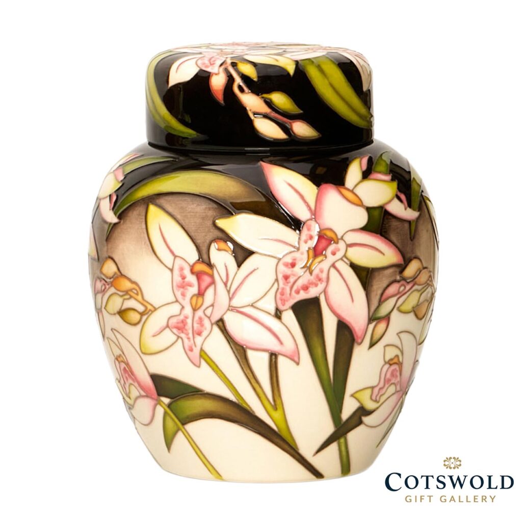 Moorcroft Pottery For The Love Of Orchids Collection Rameses Ginger Jar 1024x1024