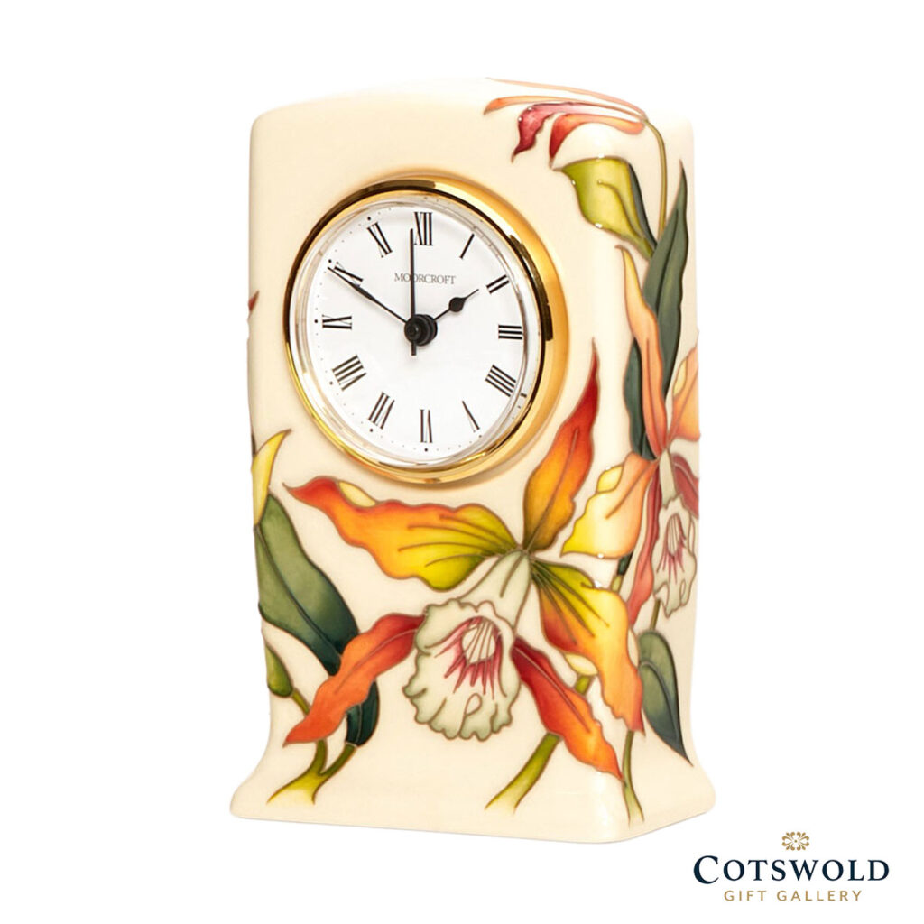 Moorcroft Pottery For The Love Of Orchids Collection Vine House Clock 1024x1024