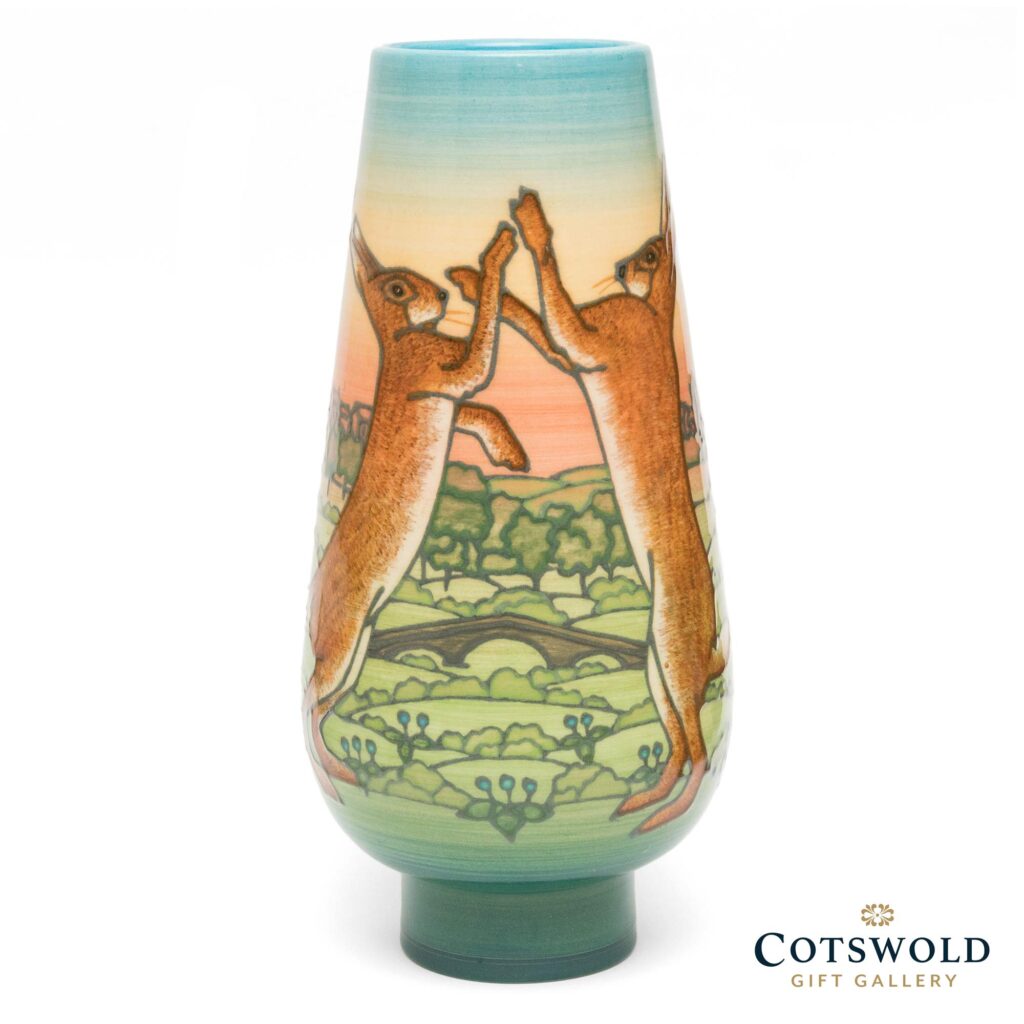 Cotswold Hares Vase By Sally Tuffin 1 1024x1024