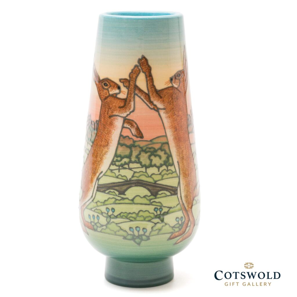 Cotswold Hares Vase By Sally Tuffin 2 1024x1024