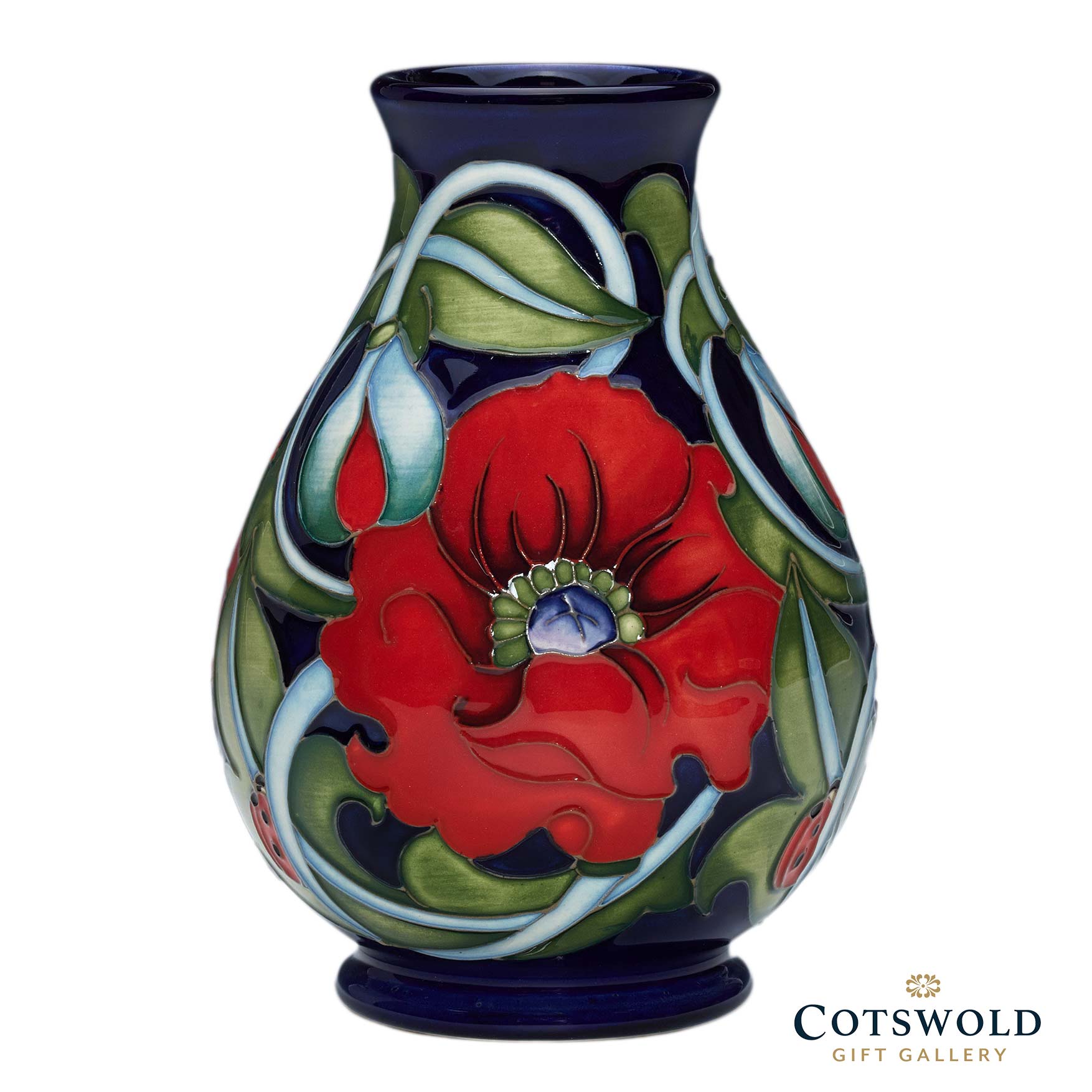 Ode to a Poppy Vase 7/5 Moorcroft Cotswold Gift Gallery