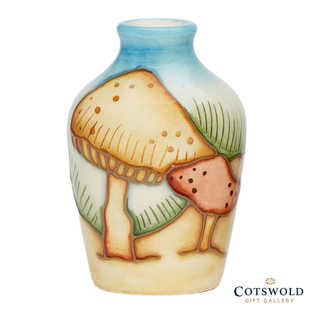 Dune Brittlestem Miniature vase Moorcroft Pottery Cotswold Gift Gallery