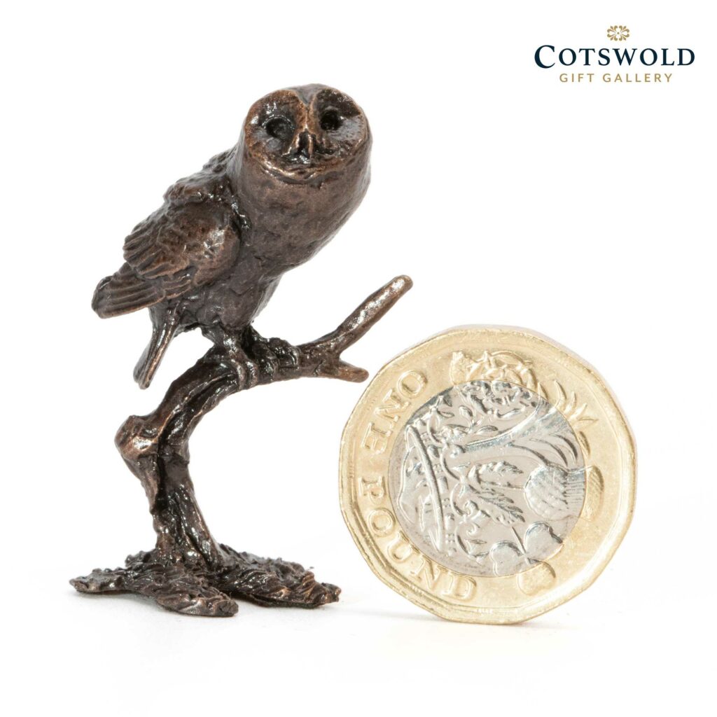 Michael Simpson Bronze Miniature Tawny Owl 2 1024x1024