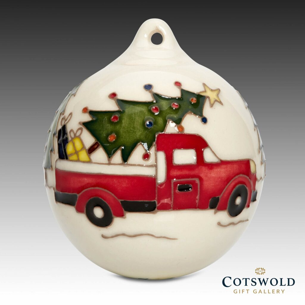 Moorcroft Pottery Christmas Bauble Carried Away 1024x1024
