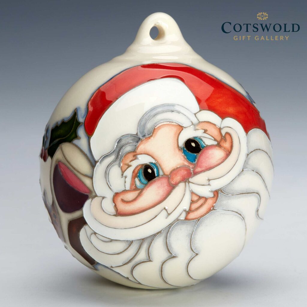 Moorcroft Pottery Christmas Bauble Father Christmas 1024x1024