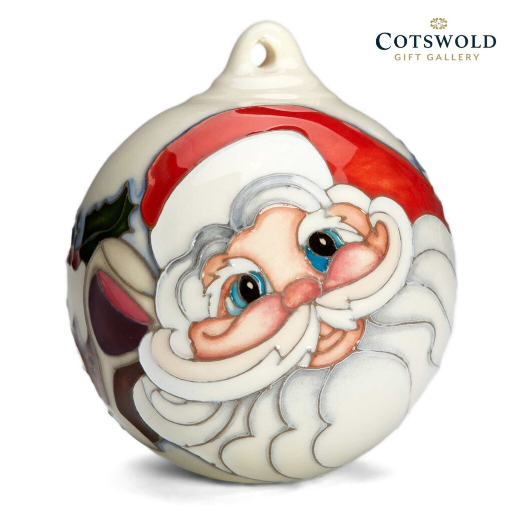 Moorcroft Pottery Christmas Bauble Father Christmas W 1024x1024