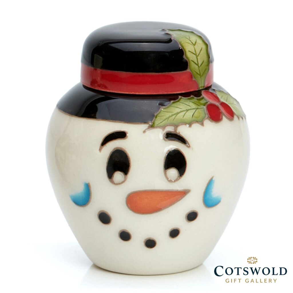 Moorcroft Pottery Christmas Miniature Jolly Snowman 7692 1024x1024