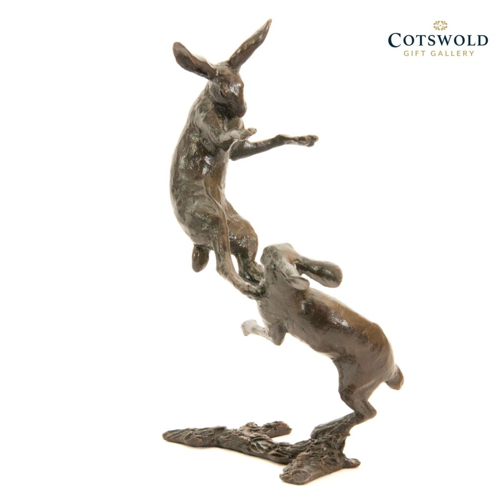 Richard Cooper Boxing Hares Bronze Small 4 1024x1024
