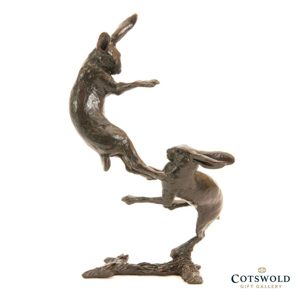 Richard Cooper Boxing Hares Bronze Small2 1024x1024