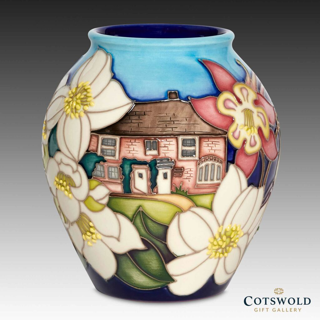 Jane’s Cottage Vase 4/5 Moorcroft Cotswold Gift Gallery