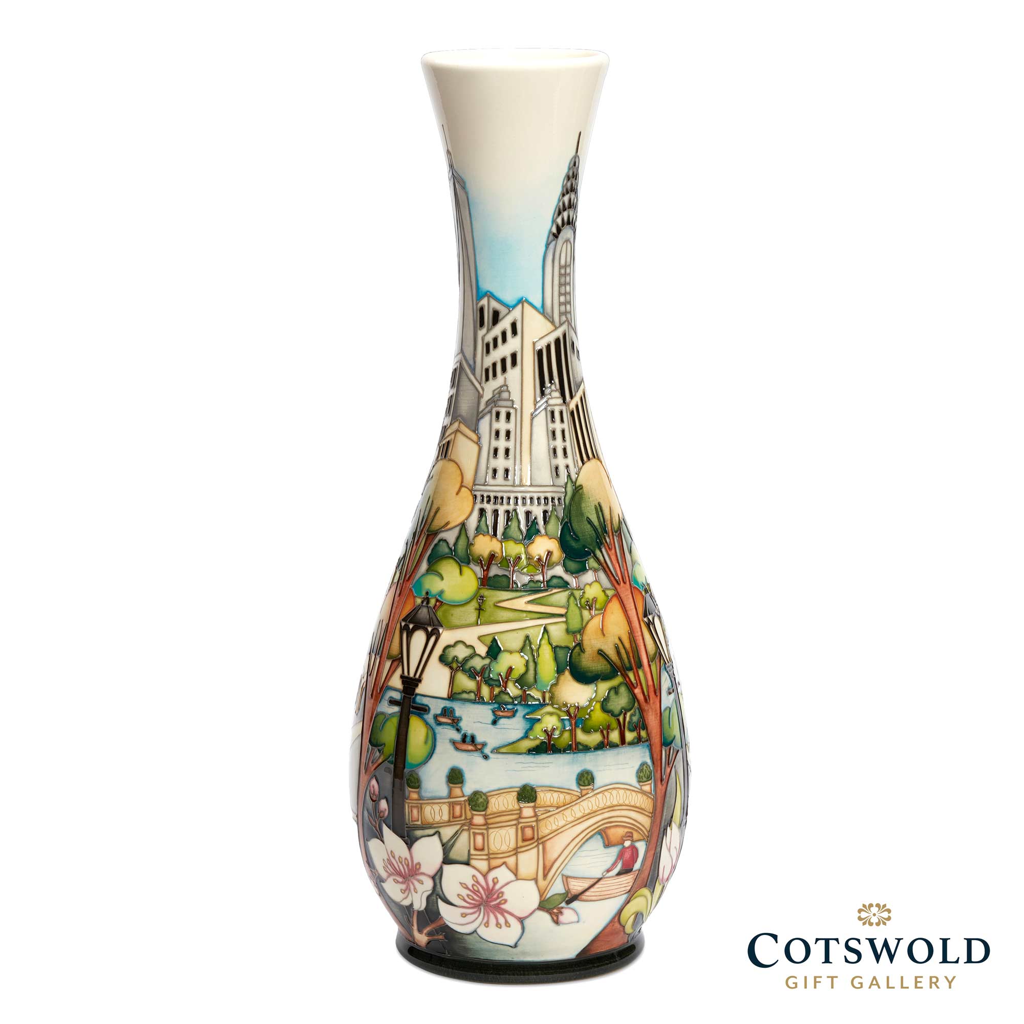 Views From Central Park 86/12 Vase Moorcroft Cotswold Gift Gallery