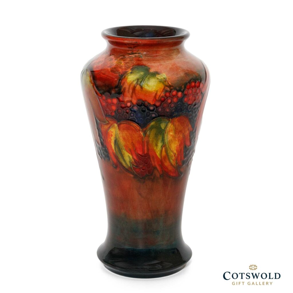 Anemone Flambé Vase – Vintage Moorcroft – Cotswold Gift Gallery